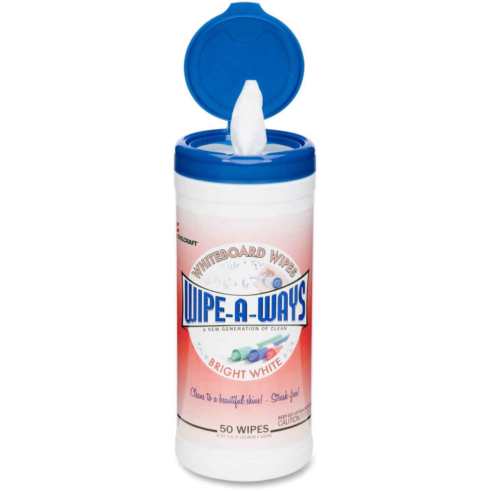 NSN4541159CT - Soft, absorbent whiteboard wipes are treated with a special formula that cleans all whiteboards. One-stop cleaning eliminates "ghosting," shadowing, residues, stains, and stubborn marks. Each dispenser contains 50 sheets (6-1/10" x 6-1/4").