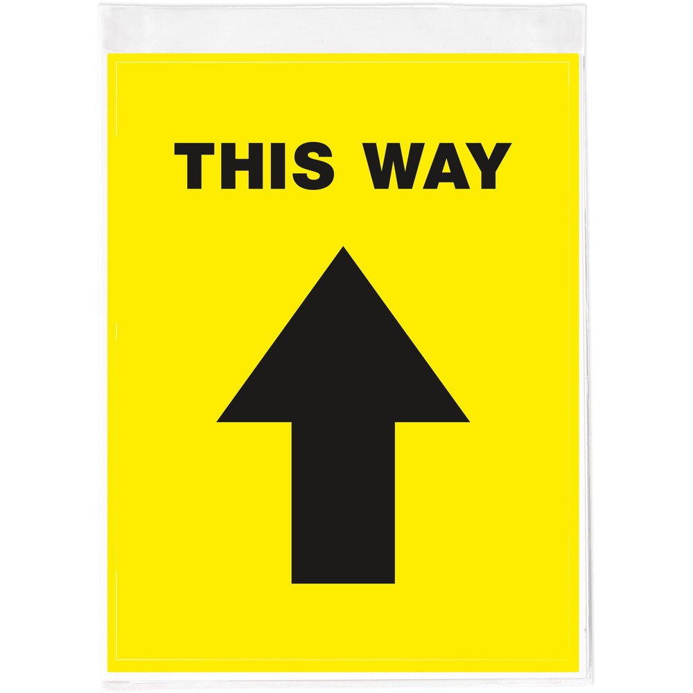 AVE83022 - Keep people at a safe distance using these Social Distancing Floor Decals labeled "This Way." Preprinted with an eye-catching black arrow on a yellow background with a semi-glossy finish, these 8-1/2" x 11" floor decals immediately stand out and help direct foot traffic. Built to withstand the constant wear-and-tear of everyday foot traffic, these anti-slip vinyl floor decals are scuff-resistant, water-resistant and UV-coated for additional durability. Removable floor decals stick and stay to multiple indoor surfaces, including carpeted floors, but also peel away cleanly. Removable adhesive also makes it easy to reposition the floor decals so that you can carefully adjust the placement of the vinyl floor decals to make sure that the spacing is just right. Preprinted, social distancing floor decals are perfect for every type of location or business including retail stores, restaurants, hair salons, banks, airports and more. Pack includes five decals. More from the Manufacturer