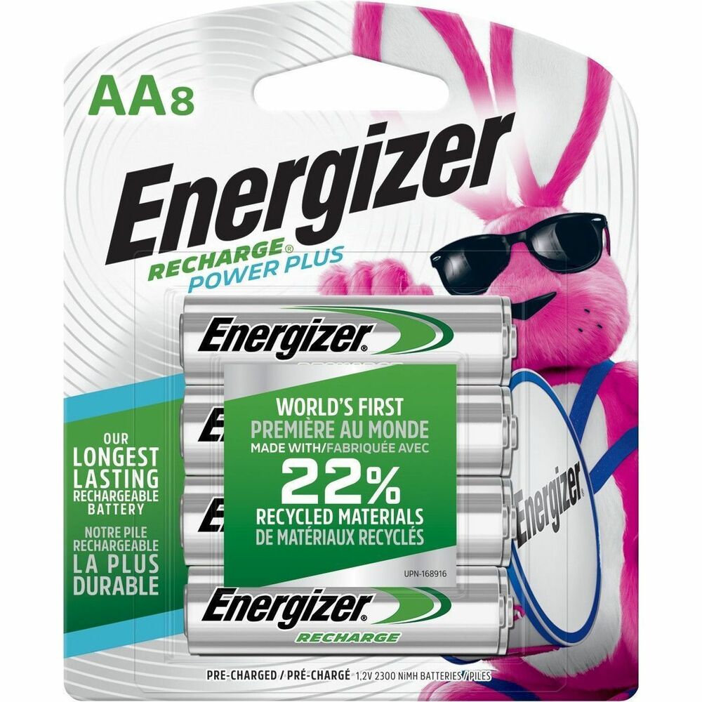 EVENH15BP8 - Keep your family fully powered every day with our best performing, long-lasting Energizer Recharge Power Plus batteries. Pre-charged and ready to go when they arrive on your doorstep, these rechargeable batteries help you save money and create less waste over time, reducing environmental impact. Each Energizer Recharge Power Plus AA battery can be charged and used up to 500 times. Don't feel like using your charged-up batteries right away The charge lasts up to one year in storage. Simply pair up with any Energizer Recharge Charger to power up your most essential devices like digital cameras, handheld GPS, and wireless gaming systems and keep the power going.