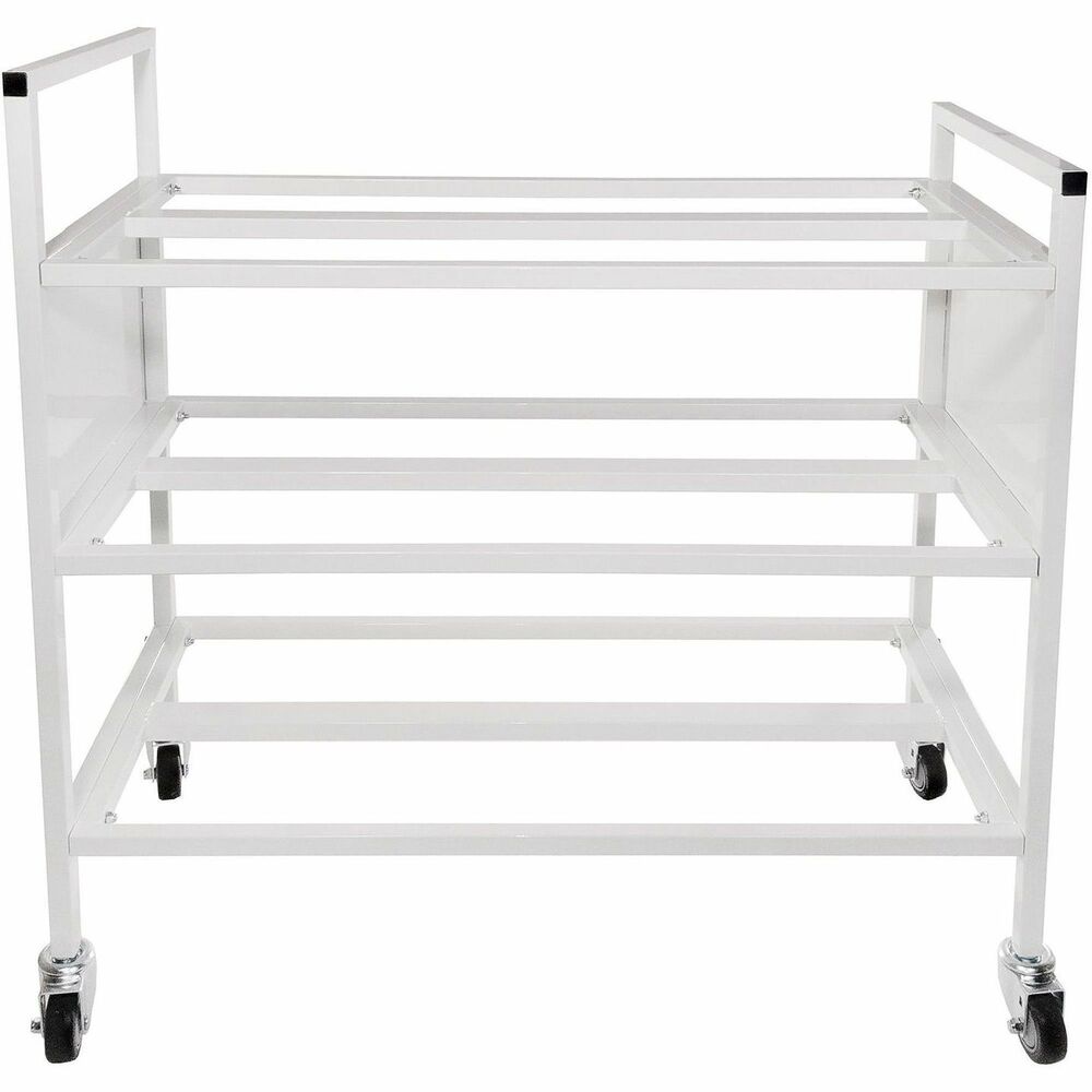 CSI24BC - The rugged, Double Wide Ball Cart stores up to 24 basketballs at an easy-to-grab height. Powder-coated, 1" diameter steel construction delivers maximum durability. This three-tier cart also features heavy-duty, rubberized casters that won't scratch your play surface.