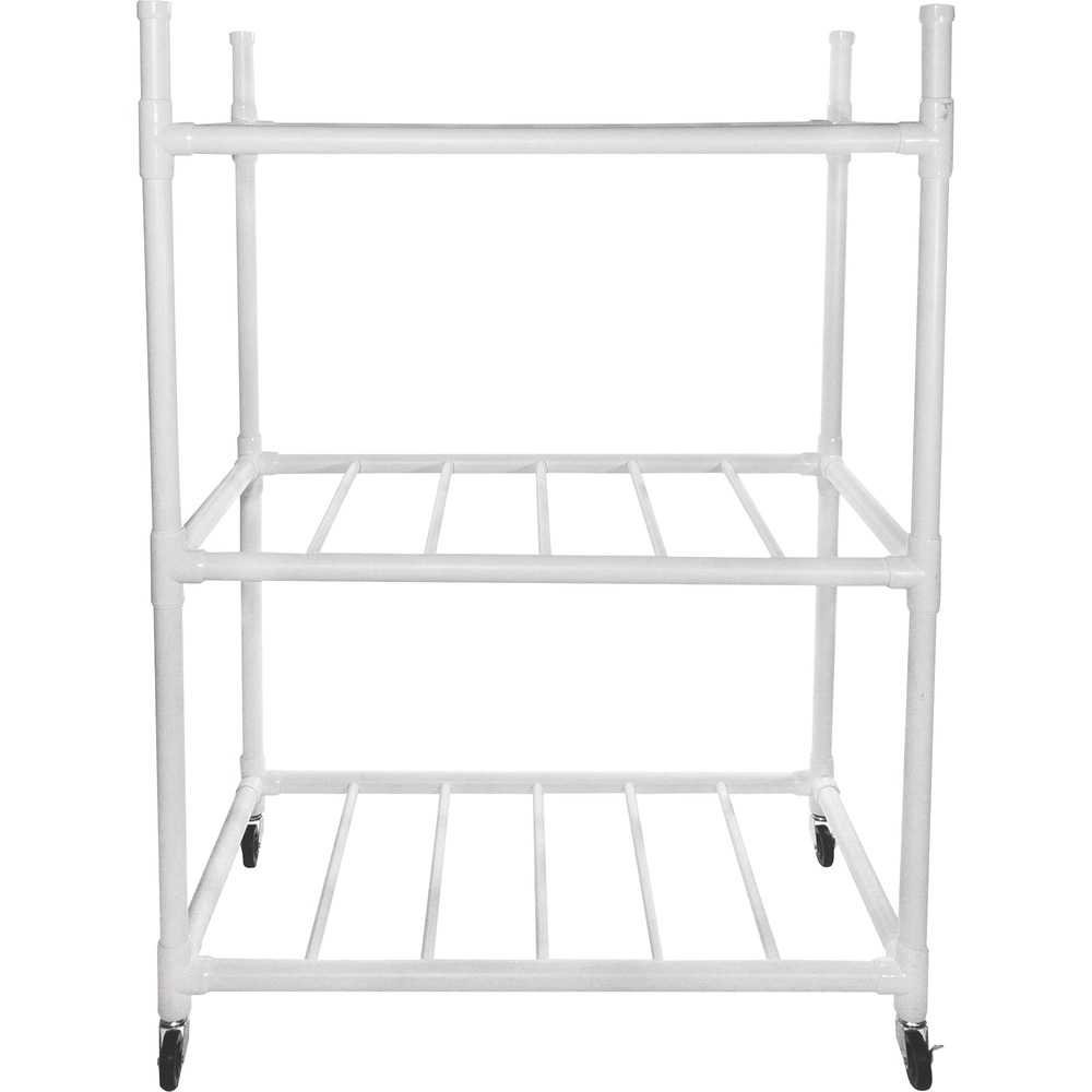 CSICACART - Create much needed space in your gym with this Carry-All Cart. Durable, ABS plastic cart is designed with three tiers. Each tier holds two heavy-duty removable baskets (sold separately) for storing all of your equipment. The mobile cart glides on four swivel casters with a pedal lock.
