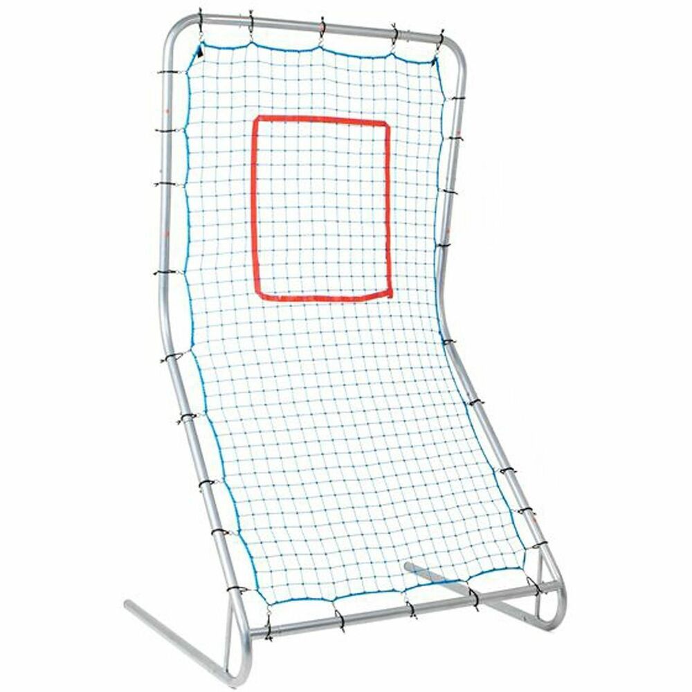 CSIAR4272 - Improve your baseball pitching and fielding skills with this Arc Rebounder. Versatile Arc rebounder design allows all balls to return to the thrower in various angles so you can practice everything from pitching to taking grounders. Throw the ball at the top portion of the rebounder for ground balls, the middle target for line drives or bottom for pop flys. Strike zone is also highlighted to practice pitch location and accurate throwing. The Arc Rebounder is made with a silver powder-coated, durable, 1-1/4" diameter steel frame and 30-ply mesh PE netting. It includes four ground spikes to keep rebounder grounded and stable, 28 bungee hooks. Rebounder accommodates any player with a 72" height.