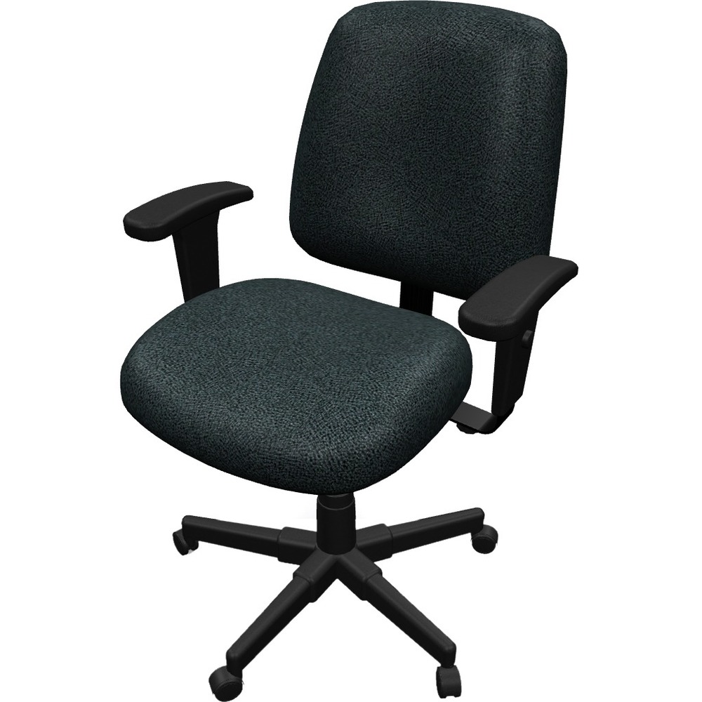 EUT4980262 - 4x4 Task Chair is an economical chair that provides all-day comfort with its contoured cushions and ergonomic features. Tilt-tension control with tilt lock allows you to adjust the recline rate based on your weight. Center tilt with adjustable tension gives you the ability to rock. Back-angle adjustment sets the back angle for personalized comfort in a reclined position. Seat-height adjustment allows you to set the height to the desired position relative to the floor. Waterfall seat slopes to reduce pressure on the back of your knees for extra comfort. Forward seat tilt changes the angle of the seat to enable proper ergonomic posture while using a computer keyboard. Arm-height adjustment allows you to move the arms up or down for proper ergonomic positioning. Ratchet-back height adjustment lets the backrest easily adjust relative to the seat for personalized lumbar region support and comfort. Fabric seat and back add a soft, comfortable addition to any space.