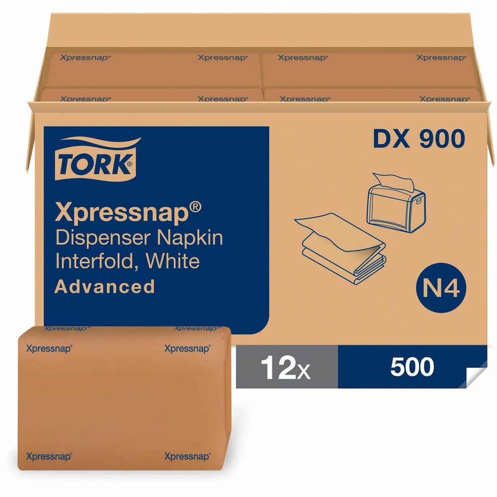 TRKDX900 - Napkins fit in an advanced Xpressnap system that dramatically reduces napkin usage. One-at-a-time napkin dispensing design ensures that patrons use fewer napkins and touch only the napkin they use, improving personnel hygiene. One-at-a-time dispensing helps decrease consumption so you'll reduce the number of cases you need to store. Xpressnap napkins are larger than standard interfolded napkins, offering strength, absorbency and quality to users. Smaller design than standard napkin cases offers storage savings of up to 50 percent. Inner bag packaging ensures superior product quality while protecting unused napkins. More from the Manufacturer
