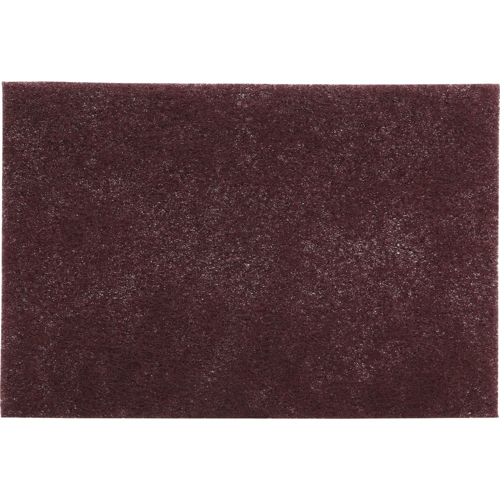 MMM04029 - Scotch-Brite General Purpose Hand Pad 7447 combines flexibility with effective cutting action and precise hand control to accomplish tough cleaning jobs or produce fine finishing results, use after use. Very fine-grade aluminum oxide abrasives cut fast and fine, leaving a smooth, finished surface. They are suitable for use on a wide variety of materials and for many different tasks. Pads won't shred during use, rust after use or create fine metal splinters. The nonwoven, open-web material resists loading and can be used dry, with water or solvents, and rinsed clean for reuse. This multipurpose pad can be used by hand for precise control with a hand pad block for uniform finishing, or on an inline sander to cover large areas.