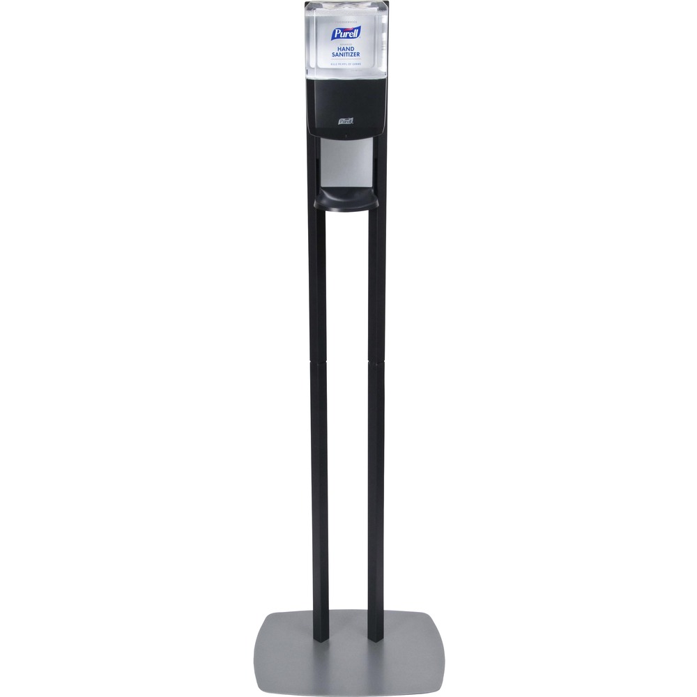 GOJ7216DS - Put PURELL instant hand sanitizer anywhere it's needed. This freestanding unit is a sturdy, movable stand for use in high-traffic locations. It is ideal for lobbies, cafeterias, halls, reception areas, restaurants and other high-traffic areas. Highly visible signage sends the message that you care about reducing the spread of germs. Low-profile baseplate is designed to maximize stability. Silver baseplate hides dirt to maintain a neat appearance. Built-in shield that goes beneath the dispenser keeps surrounding areas clean. Station includes a PURELL ES6 Hand Sanitizer Dispenser with a 1200 ml. capacity. Hand sanitizer dispenser offers hands-free operation for more sanitary use and uses PURELL ES6 1200 ml. Hand Sanitizer refills. The Lock or Not technology can convert the sanitizer dispenser to a locking system. Fully ADA-compliant dispenser is made of durable ABS plastic.