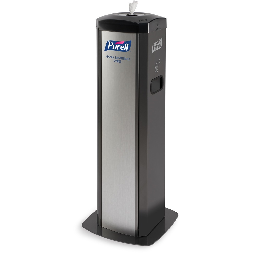 GOJ911401SLVHSW - Make a great impression throughout your facility with the PURELL Hand Sanitizing Wipes High-Capacity Floor Stand Dispenser. This stand is guaranteed to be reliable and reinforces your high standards for well-being. Designed with a REDIPUL Nozzle that virtually eliminates wipe fallback, the stand provides a readily accessible wipe every time. Plus, re-wicking technology minimizes dried-out wipes. Place the durable steel frame dispenser nearly anywhere in your facility. The 360-degree design makes accessing wipes easy from any angle and freestanding unit features a weighted base. Integrated waste receptacle helps keep the surrounding area clean.