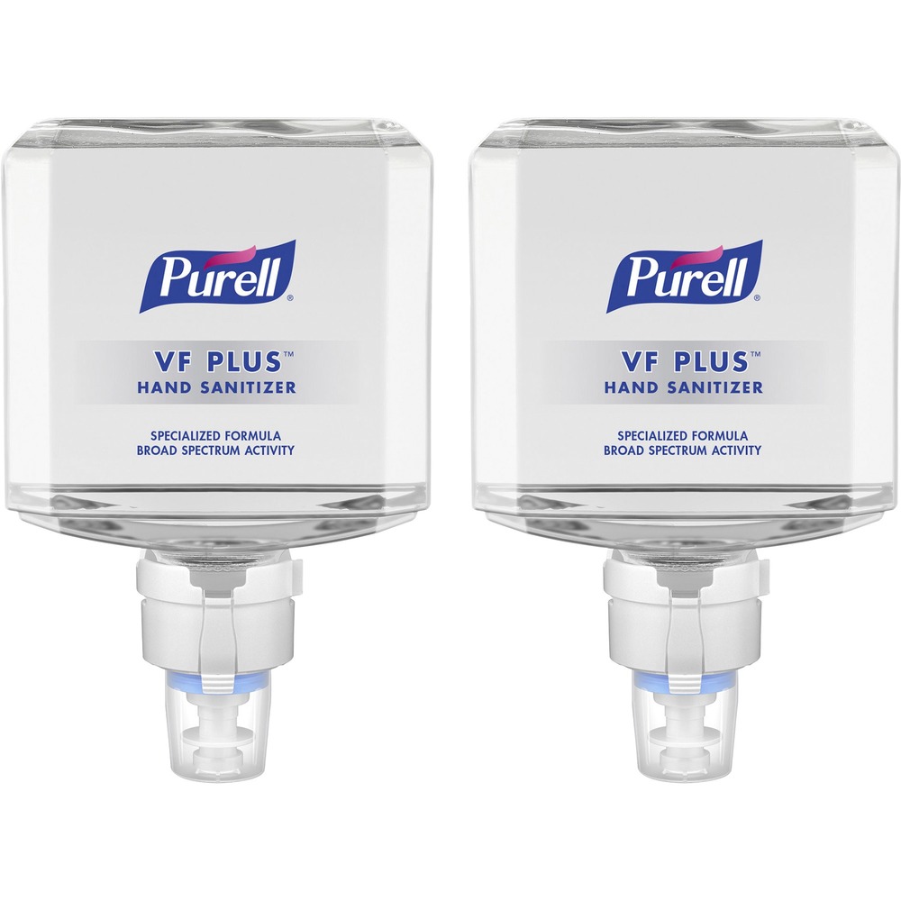 GOJ709902 - With broad-spectrum activity, PURELL VF Plus Hand Sanitizer Gel Refills are designed for PURELL ES8 Touch-free Hand Sanitizer Dispensers for professional environments. This sanitizer kills 99.99 percent of germs, including the most common foodborne, bacterial pathogens. It helps reduce germs on hands in high-traffic, high-touch areas, including restaurants and cruise ships. Quick-drying formula feels as clean as PURELL Advanced Hand Sanitizer. It meets Food Code Hand Sanitizers criteria. Hand sanitizer is fragrance-free and dye-free. It is compatible with nitrile, vinyl and latex gloves. With "Energy-on-the-refill" technology, these refills have a built-in energy source designed to last as long as the refill. AT-A-GLANCE refill design lets you monitor soap levels with just one look. Sanitary Sealed PET refill is easily recycled. More from the Manufacturer