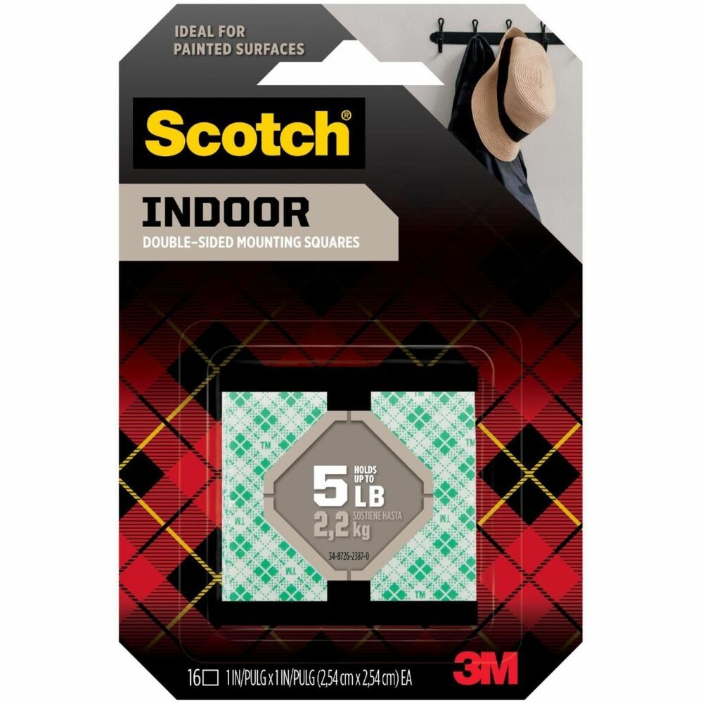 MMM111SSQ16 - Scotch Indoor Double-Sided Mounting Tape is ideal for painted surfaces and allows you to quickly and easily beautify and organize your space. Whether you're creating a gallery wall or affixing the family chore chart, this permanent double-sided foam tape delivers a strong bond every time because of its 3M industrial strength adhesive. Your work is up and ready to admire in 30 seconds flatno nails or hammer needed. Never let how you're going to hang it get in the way of your creativity with the powerful adhesion of Scotch Indoor Double-Sided Mounting Tape.   
