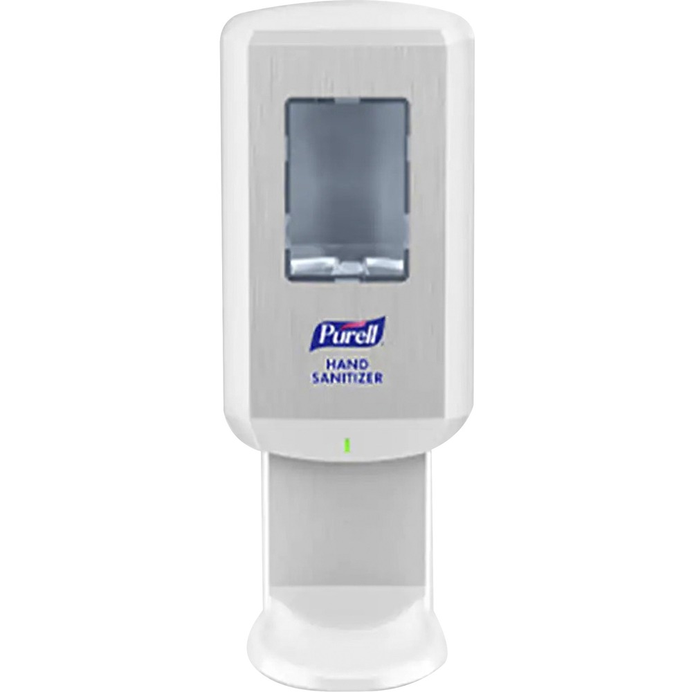 GOJ782001 - Using innovative energy-on-the-refill, the PURELL CS8 Hand Sanitizer Dispenser is always ready with touch-free, soap dispensing. Each new refill comes with its own energy source - a coin cell battery integrated into the refill. Optional SMARTLINK modules add capability for service alerts, compliance monitoring and other upgrades as technology evolves. Large sight window makes it easy to check refill level. AT-A-GLANCE refills provide the easiest way to see when refills need to be changed. Dispenser uses PURELL CS8 1200 ml. Energy-on-the Refill Hand Sanitizer refills. Dispenser and formulation are calibrated to provide the optimal dose for effective hand hygiene. Dispenser is fully ADA-compliant. More from the Manufacturer
