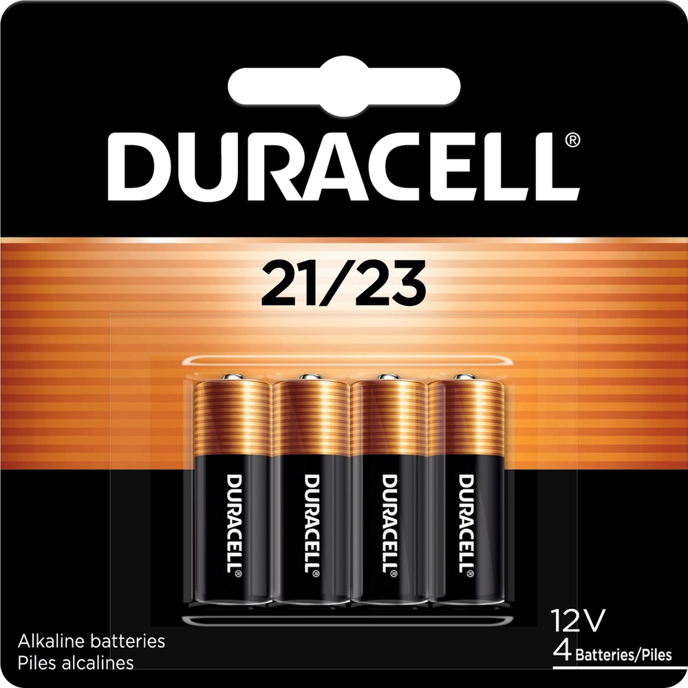DURMN21B4 - MN21 Alkaline Battery provides trustworthy power. Use in car alarm, key fob, GPS tracker, child locator and remote controller. This 12-volt battery is equivalent to A23, MN21, 23AF, 23AE and V23GA.