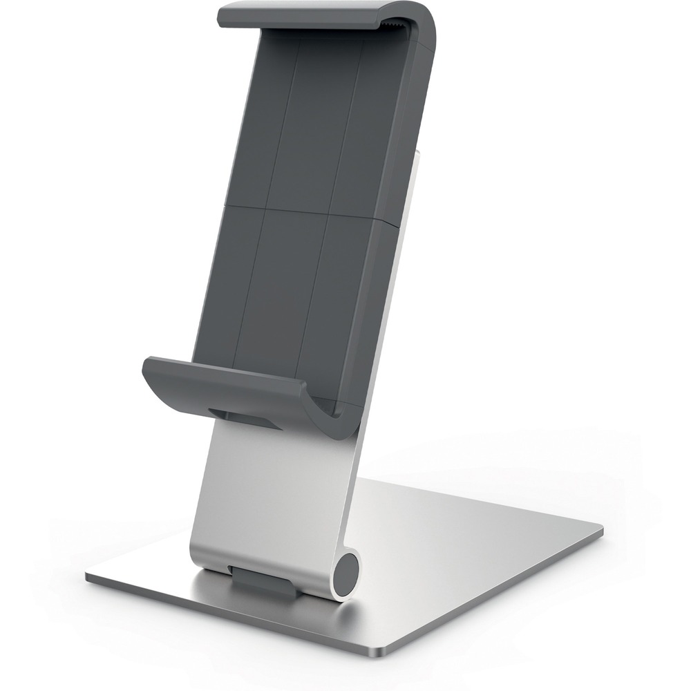 DBL893723 - The Tablet Holder Table XL is suitable for the professional use of tablets with or without a protective cover in offices, at reception desks and in sales and exhibition rooms. With its elegant surfaces and excellent stability, it is also a great tool for presentations. Easy-to-use design allows you to quickly insert and remove your tablet. 360-degree rotation with snap-in points at every 90 degrees allows you to view it in either portrait or landscape formats. Cable management hole in the clamp allows a charging cable to be plugged into the tablet. Flexible, tilt angle adjustment of the arm can be moved from 0 degrees to 88 degrees. Variable fit accommodates all tablets from 7" to 13". More from the Manufacturer