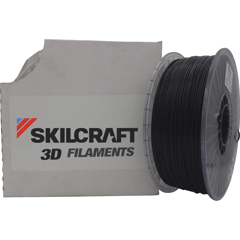 NSN6859763 - Use this 3D Printer ABS Filament on spools in your 3D printing for strong, temperature-resistant 3D parts. Acrylonitrile Butadiene Styrene (ABS) combines the strength and rigidity of polymers with the toughness of rubber. Hard, glossy, tough material has electrical insulation properties. ABS is easily molded when heated and hardens evenly when cooled.