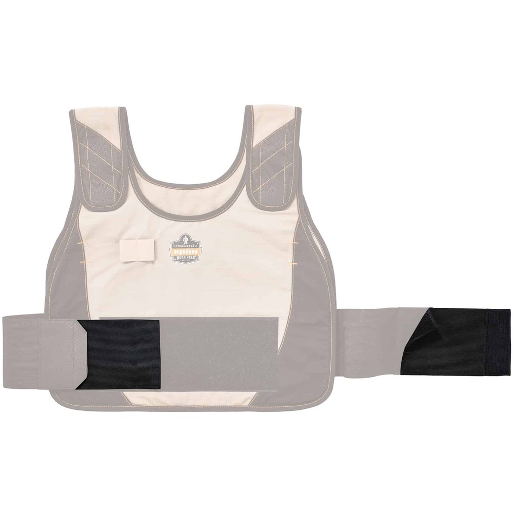 EGO12208 - Chill-Its 6240 Phase Change Cooling Vest Elastic Extenders provide a 3-1/2" extension to the Chill-Its Phase Change Vests (excluding lightweight vests) to increase their size. They are made of 100 percent elastic with hook-and-loop extenders to attach to the vests. These extenders help workers stay cooler, safer and more productive on the job when they need to wear cooling vests that don't quite fit.