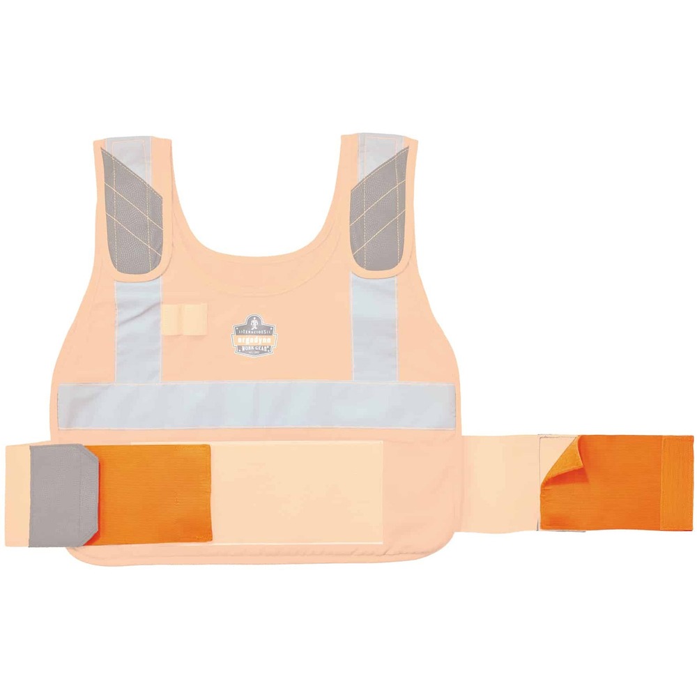 EGO12209 - Chill-Its 6240 Phase Change Cooling Vest Elastic Extenders provide a 3-1/2" extension to the Chill-Its Phase Change Vests (excluding lightweight vests) to increase their size. They are made of 100 percent elastic with hook-and-loop extenders to attach to the vests. These extenders help workers stay cooler, safer and more productive on the job when they need to wear cooling vests that don't quite fit.