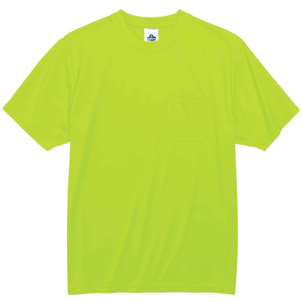 EGO21559 - T-shirt is great for parking lot attendants, shopping cart wranglers, warehousing/distribution, baggage handlers and delivery vehicle drivers. Noncompliance doesn't mean you have to wear cotton or blend in. The fluorescent color makes sure you stand out in risky situations. The T-shirt offers more than 50 UPF for protection against harmful UV. Machine-washable polyester fabric is lightweight, weighing only 4.1 oz., and features a moisture-wicking treatment to help keep you dry. Outer chest pocket provides a place for storing essentials. GloWear 8089 Non-Certified T-shirt is great for road construction, utility crews, survey crews, construction, railway workers, baggage handlers, emergency response and warehousing/distribution.