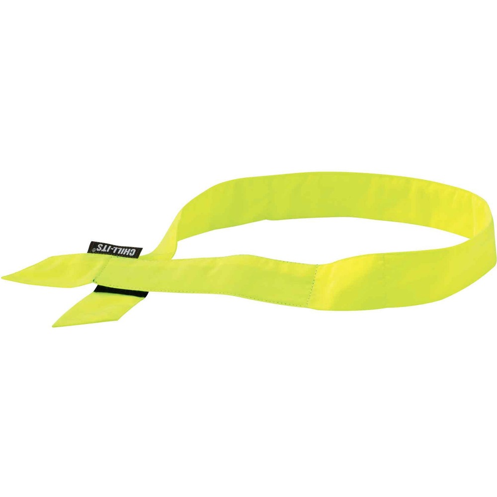 EGO12321 - Chill-Its 6705 Evaporative Cooling Bandana is made with activated acrylic polymers to bring cooling relief. Soak in water for 2 to 5 minutes to activate. Bandana remains hydrated for up to 4 hours. Simply rewet to reuse. The hook-and-loop closure in the back offers a secure closure. This simple, effective and comfortable solution for heat stress prevention is similar to how sweat cools the body. It uses an external water source to draw heat away, helping to regulate body temperature while providing cool relief. When activated, this cooling bandana is comfortable and refreshing for even the hottest days of the year.