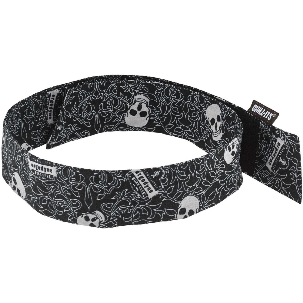 EGO12349 - Chill-Its 6705 Evaporative Cooling Bandana is made with activated acrylic polymers to bring cooling relief. Soak in water for 2 to 5 minutes to activate. Bandana remains hydrated for up to 4 hours. Simply rewet to reuse. The hook-and-loop closure in the back offers a secure closure. This simple, effective and comfortable solution for heat stress prevention is similar to how sweat cools the body. It uses an external water source to draw heat away, helping to regulate body temperature while providing cool relief. When activated, this cooling bandana is comfortable and refreshing for even the hottest days of the year.