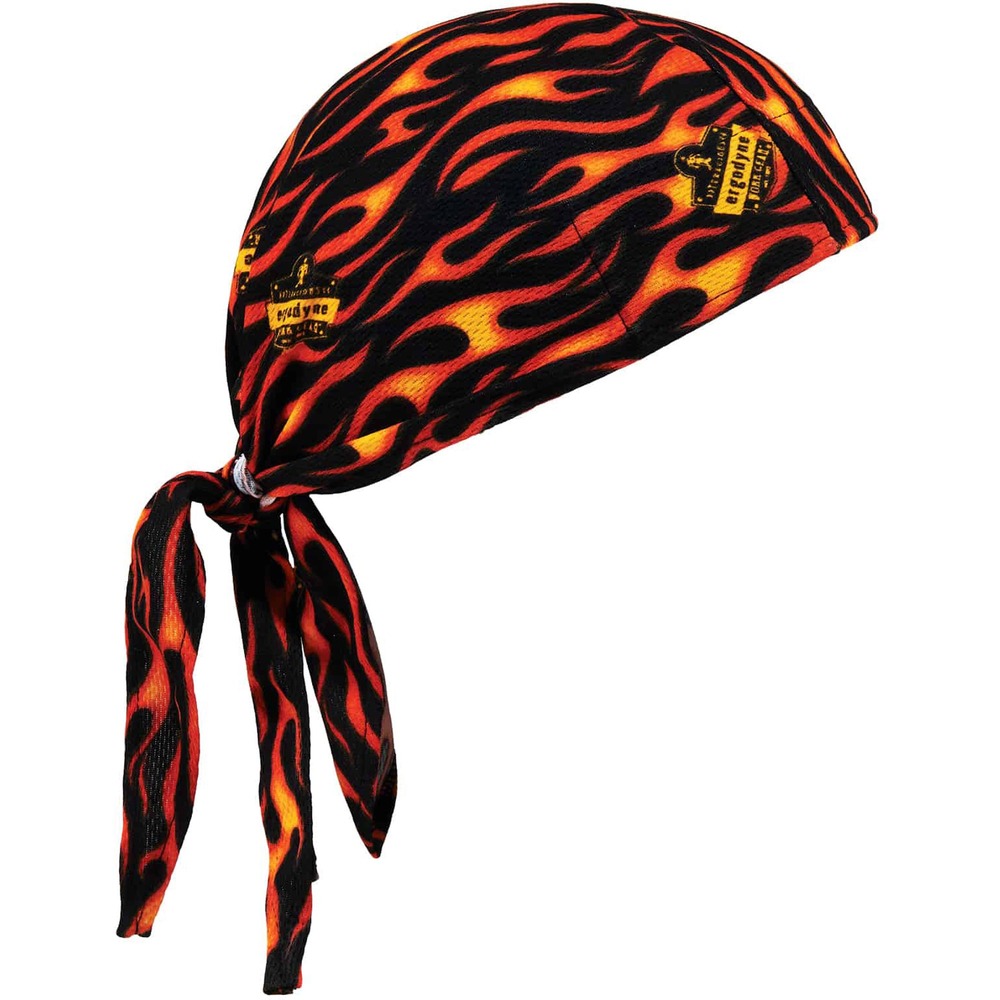 EGO12485 - The Chill-Its 6615 High-Performance Bandana Do Rag is made with Hi Cool moisture-wicking technology to keep workers comfortably cool and dry on hot days. The Hi Cool performance fabric wicks moisture for quick-drying while the absorbent, terry cloth sweatband prevents sweat from dripping into eyes. This low-profile cooling do rag can be worn alone or under a hard hat. One size fits most. Back features an elastic band that stretches to comfortably fit a variety of head sizes. To be worn correctly, the three pieces of fabric should also be tied in a knot. Machine wash as needed and hang to dry. Do rag is ideal for building, landscaping, roofing and recreational activities in the heat.