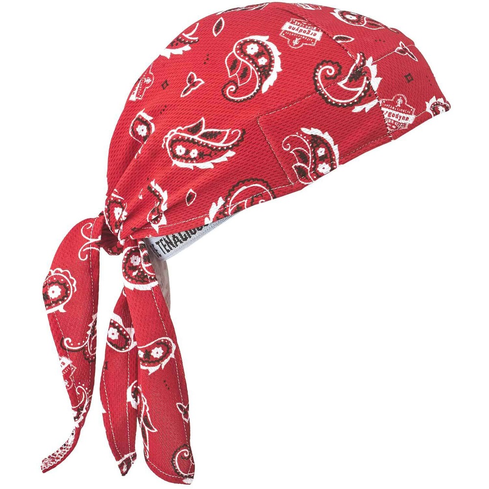 EGO12479 - The Chill-Its 6615 High-Performance Bandana Do Rag is made with Hi Cool moisture-wicking technology to keep workers comfortably cool and dry on hot days. The Hi Cool performance fabric wicks moisture for quick-drying while the absorbent, terry cloth sweatband prevents sweat from dripping into eyes. This low-profile cooling do rag can be worn alone or under a hard hat. One size fits most. Back features an elastic band that stretches to comfortably fit a variety of head sizes. To be worn correctly, the three pieces of fabric should also be tied in a knot. Machine wash as needed and hang to dry. Do rag is ideal for building, landscaping, roofing and recreational activities in the heat.