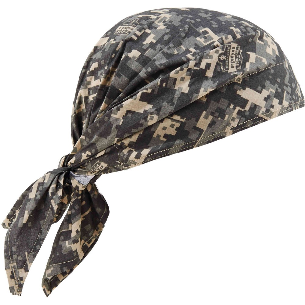 EGO12324 - Chill-Its 6710 Evaporative Cooling Triangle Hat is made with activated acrylic polymers to bring power where you need it most. Soak in water for 2 to 5 minutes to activate. Simply soak again to reuse. A tie closure in the back allows an adjustable, snug fit on a variety of head sizes. This simple, effective and comfortable solution for heat stress prevention is similar to how sweat cools the body. It uses an external water source to draw heat away, helping to regulate body temperature while providing cool relief. When activated, this cooling bandana is comfortable and refreshing for even the hottest days of the year.