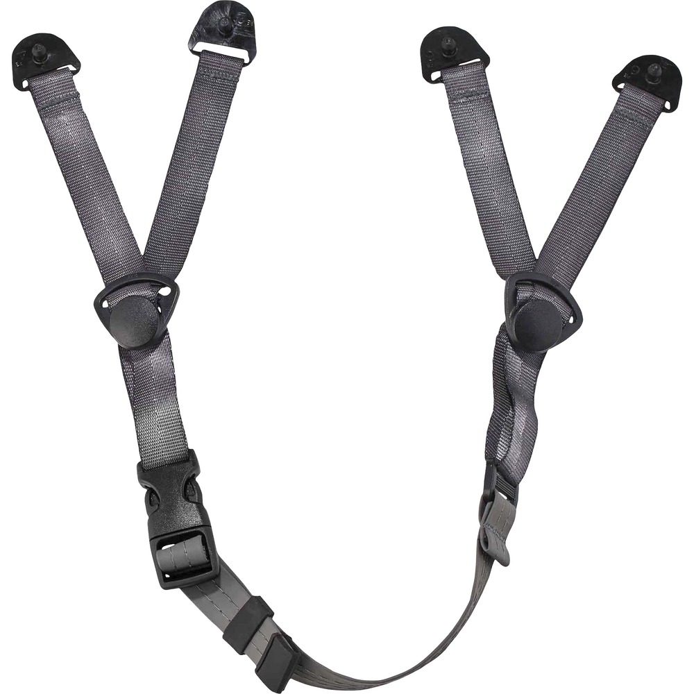 EGO60195 - Skullerz 8985 Black Hard Hat Chin Strap is designed to prevent Skullerz Hard Hats from getting bumped off, blown off from high winds or falling off in confined or unusual work positions. Simply snap the four clips onto the hard hat suspension and adjust to fit. Chin Strap easily adjusts for a customized, comfortable fit. Nonconductive strap has no metal parts so it can be used in dielectric situations. Chin strap only works with Skullerz Hard Hats. It is not designed for use with Type II hard hats.
