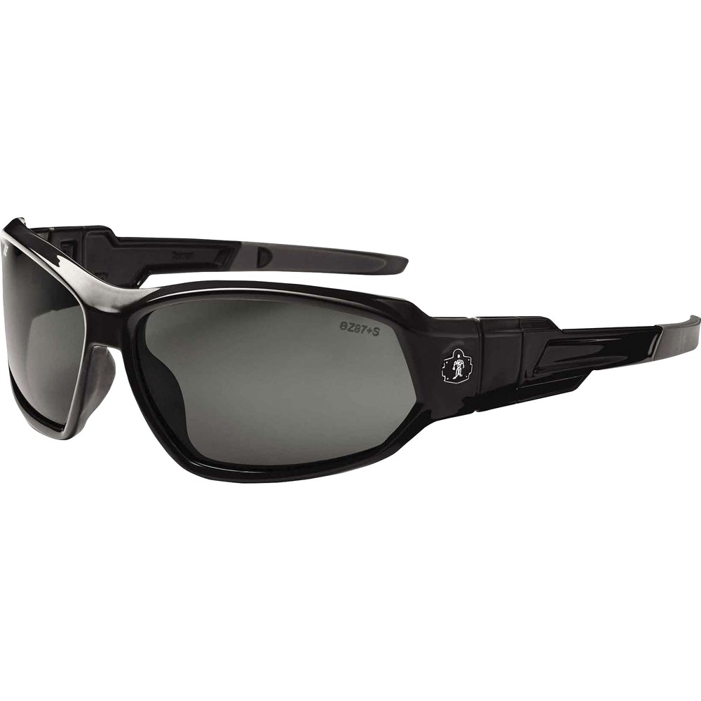 EGO56031 - Skullerz Loki Safety Glasses are designed to be worn as regular sunglasses or as safety goggles by removing the temples and attaching the elastic strap and removable foam gasket for a dust-beating seal (both included). Tough, scratch-resistant lens filters 99.9 percent of harmful UVA, UVB and UVC rays to keep your eyes safe in the sun. Protective, work safety sunglasses are military tested and ANSI Compliant. Polarized Smoke Lens is ideal for outdoors and bright light. Premium coating reduces glare and eye fatigue around water, snow, shiny surfaces and in other bright environments for clearer visibility. Durable, nylon frames bend and flex without breaking. Nonslip, rubber nose piece and rubber temples keep the glasses secure and resist sweat. Frame width is 144mm.