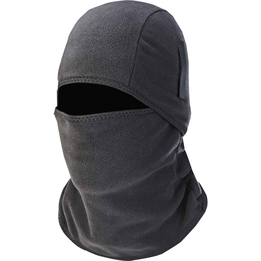 EGO16826 - The N-Ferno Balaclava Face Mask is designed with warm, stretchable fleece to cover your neck, head, and face. The two-piece construction allows you to wear it in two different ways: detach the ends and wear as either a neck gaiter or a skull cap. High-quality, thermal fleece promotes warmth in mild-to-extreme conditions. Long length adds extra coverage for your head and neck for protection against the wind and col. Reflective accents add visibility at night or in low-light conditions. Unique, hook-and-loop attachments connect to your hard hat's suspension system to keep it in place. One size fits most and can be worn alone or under hard hats, ski helmets or other head protection. Included straps secure around hard hat suspension for increased stability. This face mask is perfect for construction, freight/baggage, drilling/mining, oil/gas refining, iron/steel work, delivery/service, landscaping/grounds, cold storage/warehousing and material handling.