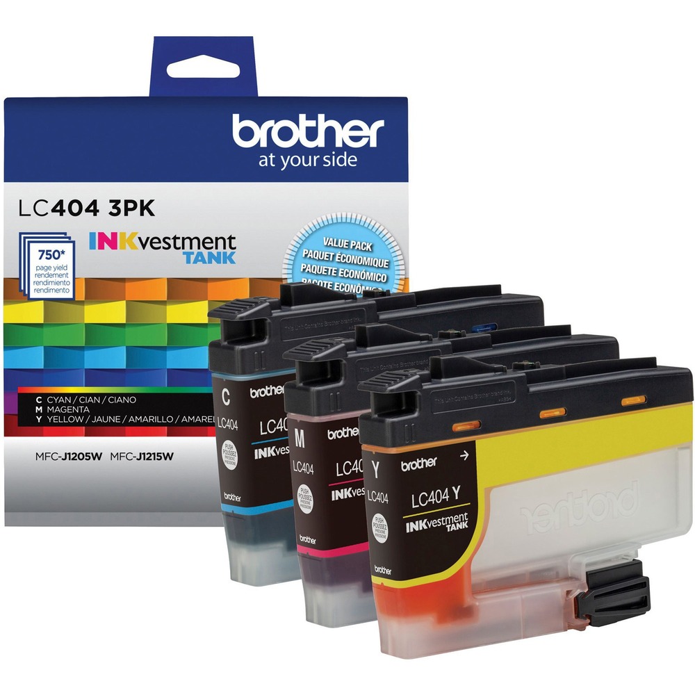 BRTLC4043PKS - INKvestment Tank Ink Cartridge produces high-quality, sharp prints with vivid colors that withstand the test of time. It intelligently engineered to work seamlessly with your Brother INKvestment Tank inkjet printer to deliver outstanding results and reliable performance in your Brother Color Inkjet Printers MFC-J1205W, MFC-J1205W XL and MFC-J1215W. Front-loading ink cartridge continually supplies ink to the internal tank. To refill, simply take out the empty cartridge, plug in a replacement and get back to printing with no waiting and no mess. Enjoy superior inkjet print quality and reliable performance for up to 750 pages with each of these standard-yield cartridges. More from the Manufacturer