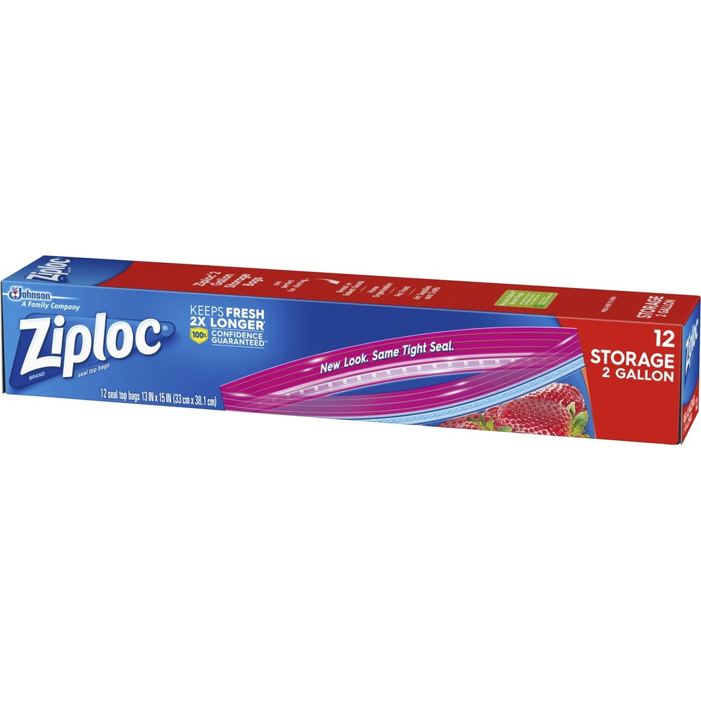 SJN664531 - Protect your food with Ziploc brand Storage Bags. They keep food fresh and secure Easy Open Tabs. Each bag blocks out air and locks in freshness that means less wasted food and money. Convenient bags feature Smart Zip Plus seal that lets you feel, hear and see the bag close from edge-to-edge. With the Smart Zip Plus seal, you can feel confident your food is protected. Each bag offers a 2-gallon capacity.
