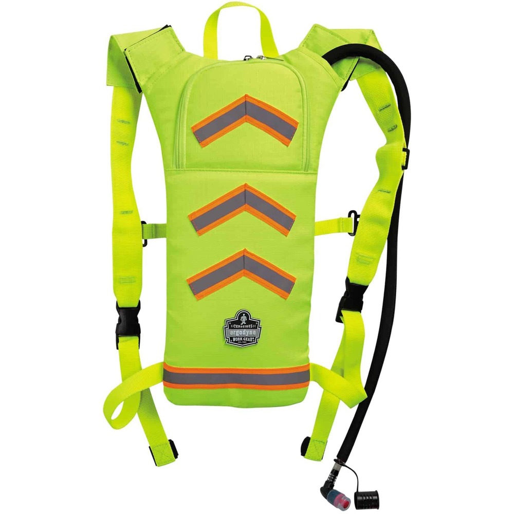 EGO13156 - Easily hydrate with on-the-go 5155 Low-Profile Hydration Pack. It holds 2 liters to instantly access water from anywhere. Safe, clean hydration is possible with the antimicrobial bite valve and cover that protects against contaminants. Water remains cool in the heat with insulated pack and tube. Filling the bladder is simple and painless with the wide, dual-cap opening that prevents dreaded spills. High-quality thermoplastic is durable and does not have that unfortunate plastic taste or smell. You can wear the pack on your shoulders for hours thanks to the lightweight material. Durable, 600D rip-stop polyester creates a water-resistance and provides longevity. Hook-and-loop shoulder straps safely detach and avoid snagging when removing pack. Zippered closure keeps dirt and debris out. Top handle provides quick transport and hanging storage. Hydration pack is compatible with the Chill-Its 5159 Hydration Cleaning Kit (not included).