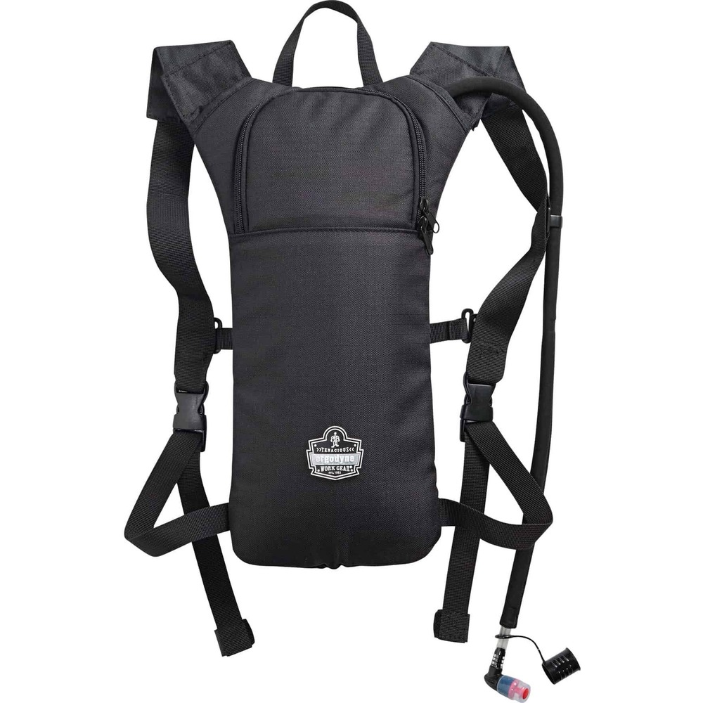 EGO13155 - Easily hydrate with on-the-go 5155 Low-Profile Hydration Pack. It holds 2 liters to instantly access water from anywhere. Safe, clean hydration is possible with the antimicrobial bite valve and cover that protects against contaminants. Water remains cool in the heat with insulated pack and tube. Filling the bladder is simple and painless with the wide, dual-cap opening that prevents dreaded spills. High-quality thermoplastic is durable and does not have that unfortunate plastic taste or smell. You can wear the pack on your shoulders for hours thanks to the lightweight material. Durable, 600D rip-stop polyester creates a water-resistance and provides longevity. Hook-and-loop shoulder straps safely detach and avoid snagging when removing pack. Zippered closure keeps dirt and debris out. Top handle provides quick transport and hanging storage. Hydration pack is compatible with the Chill-Its 5159 Hydration Cleaning Kit (not included).