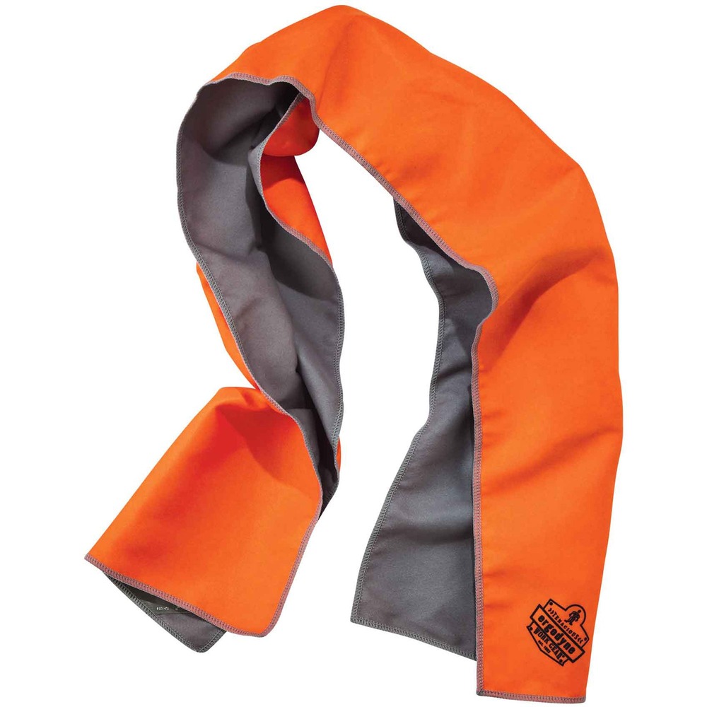 EGO12661 - Made with a soft and absorbent material, the 6602MF Evaporative Cooling Towel is easy to activate and comfortable to wear up to 3 hours. This chemical-free, microfiber towel protects you from harsh UV sun rays and has UPF 50 plus protection. Just run it under water until saturated, wring out the excess water and allow the cooling relief to do the rest. PVA cooling material absorbs water, and once it starts evaporating, the cooling sensation begins. Wear the towel when working or playing outside to reduce the chance of heat exhaustion and to fight fatigue. Towel can even bring down fevers, hot flashes or night sweats. It is great for working construction, landscaping, mining and more. It's even beneficial for outdoor activities like hiking, camping and fishing. Towel fits around your neck or head to keep you cool in the heat. Reusable, just re-wet after 3 hours. The towel is machine-washable with mild detergent and should be air-dried.
