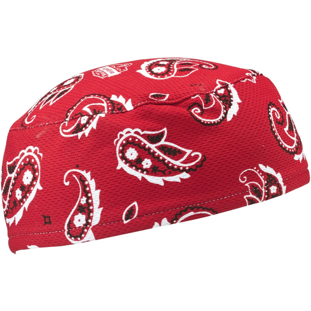 EGO12508 - 6630 Skull Cap is a low-profile cap featuring a wide, absorbent, terry cloth sweatband to manage perspiration away from your eyes, face and glasses. Hi-Cool moisture-management fabric is stretchy enough to fit most heads and can be worn under a hard hat or on its own to provide sun-blocking protection. Cap is great for construction workers, landscapers, roofers and more. Wear this skull cap to reduce the risk of heat stress while mountain biking, motorcycling, gardening, hiking, playing sports and more.