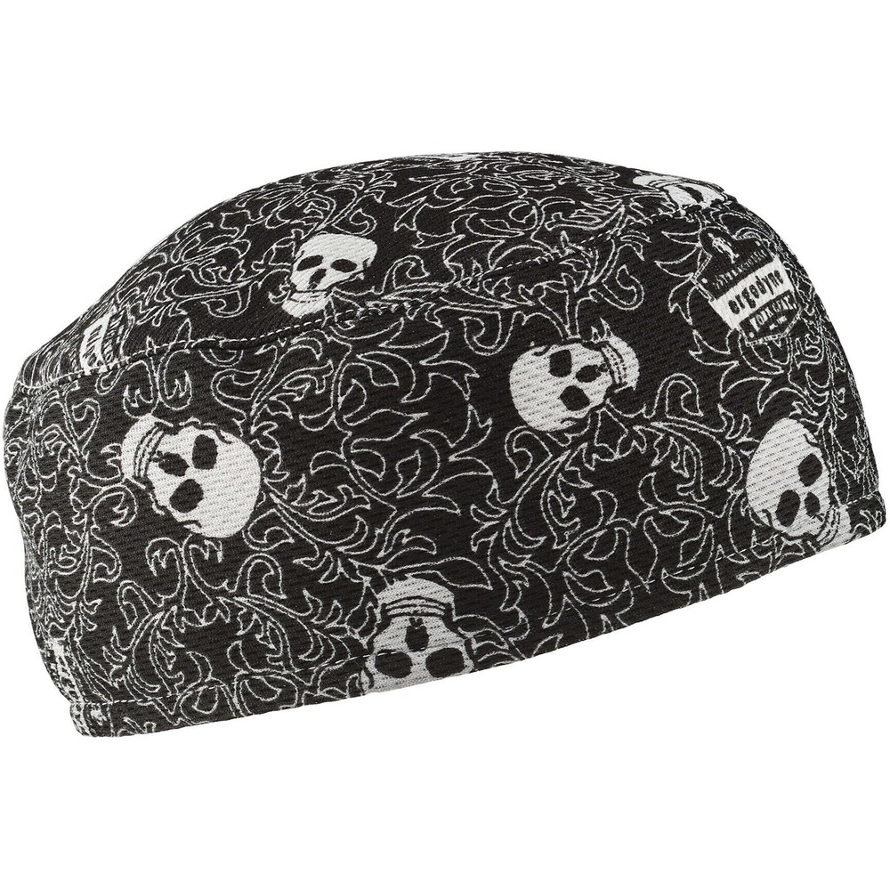 EGO12529 - 6630 Skull Cap is a low-profile cap featuring a wide, absorbent, terry cloth sweatband to manage perspiration away from your eyes, face and glasses. Hi-Cool moisture-management fabric is stretchy enough to fit most heads and can be worn under a hard hat or on its own to provide sun-blocking protection. Cap is great for construction workers, landscapers, roofers and more. Wear this skull cap to reduce the risk of heat stress while mountain biking, motorcycling, gardening, hiking, playing sports and more.