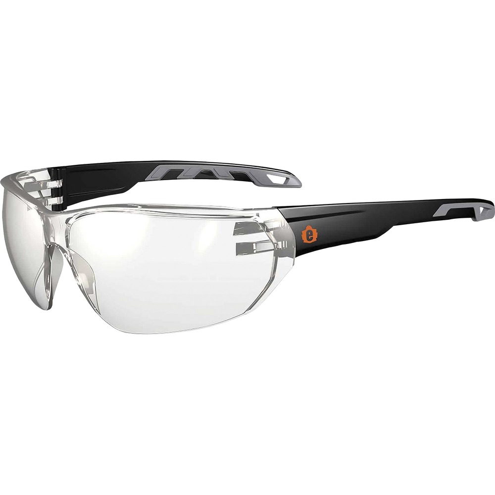 EGO59280 - These lightweight, stylish VALI In/Outdoor Lens Safety Glasses feature tough, scratch-resistant lenses that filter 99.9 percent of harmful UVA, UVB and UVC rays. Soft, rubber temples and over-molded rubber ends enhance grip for a nonslip fit. Contoured nose bridge offers a comfortable fit for all-day wear. Frameless design maximizes your field of vision. Glasses are perfect for indoor, nighttime, hazy or cloudy conditions. They're tested and approved by ANSI Z87.1 plus for High Velocity Impact Protection. Glasses also meet CSA Z94.3 and EN166 impact-resistant requirements.