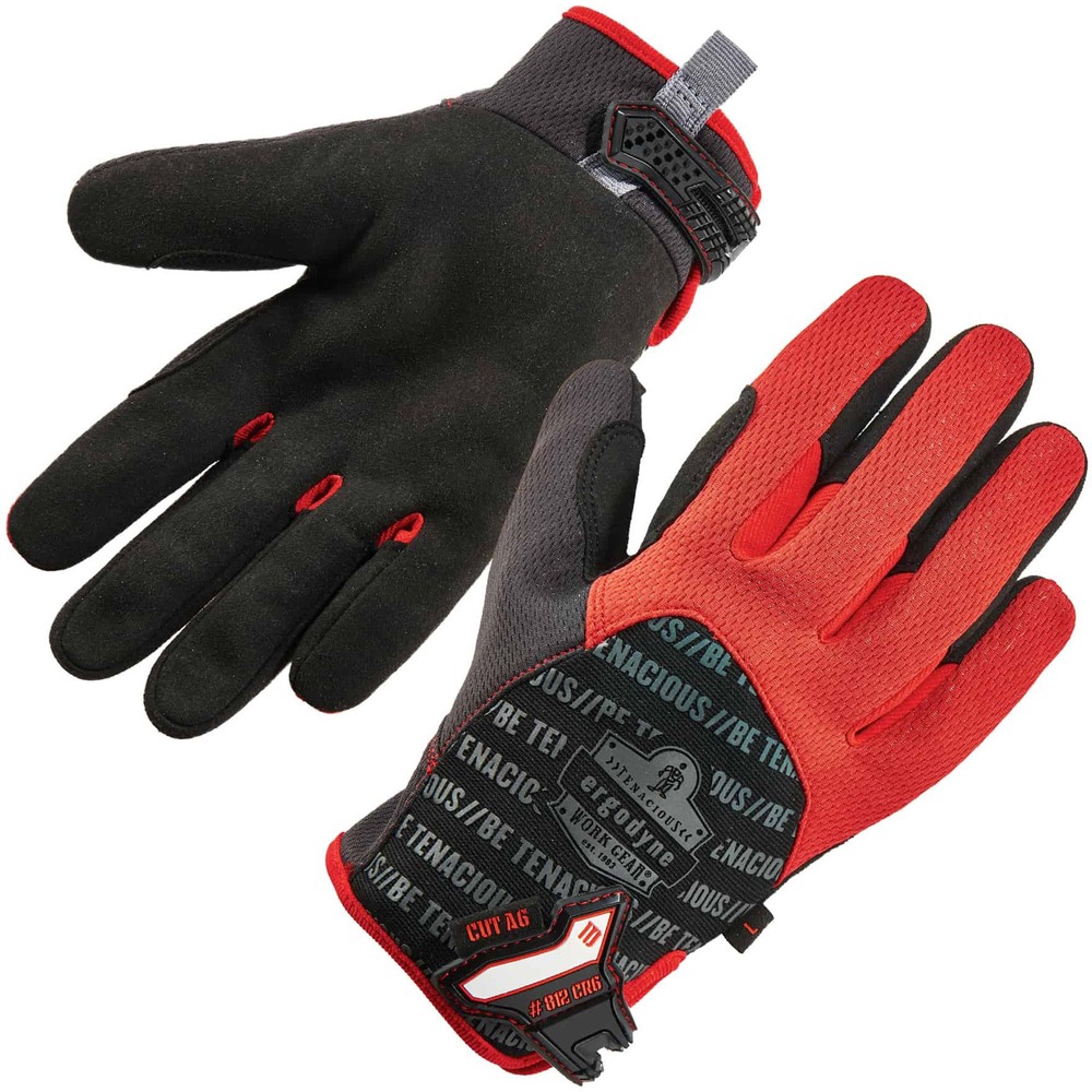 EGO17922 - Keep your hands protected while working or enjoying recreational activities by wearing 812CR6 Level 6 Cut-Resistant Safety Gloves. They are made with synthetic, reinforced leather on the palm and fingers to grip tools. ANSI level 6-approved, cut-resistant Armotex palm protects hand from cuts, scraps and knicks. Breathable, polyester mesh keeps your hands cool and doesn't hinder work with excessive bulk. Hook-and-loop closure provides easy on/off movement by simply pulling the tab. Personalize your gloves by writing your name on the ID space along the hook-and-loop closure. Continue to use your phone without removing with their touch-screen capabilities. Use these gloves for activities like hunting, motorcycling and shooting. Machine-wash gloves cold to protect material longevity.