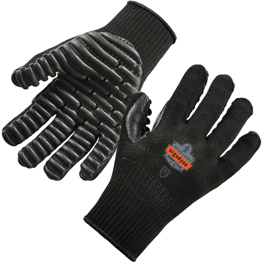 EGO17595 - Keep your hands safe while handling vibrating tools by wearing these 9003 Certified Lightweight Anti-Vibration Gloves. Palms are made from unique chloroprene to take the brunt of the vibrations to avoid injury. Thinner, pre-curved pad creates flexibility without compromising protection or dexterity. Seamless knit made from a cotton/nylon combination (10-gauge) creates a comfortable, breathable feel. Elastic cuff hugs your wrist for a secure fit that doesn't ride up or need adjusting. Personalize your gloves by writing your name on the ID space to separate yours from others. Gloves are EN ISO 10819: 2013-certified for vibration protection. Machine-wash gloves to wear the next day.