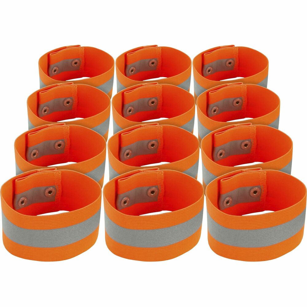 EGO29012 - Made of knit elastic, 8001 Arm/Leg Bands are a convenient yet simple way of wearing high-visibility clothing. These bands are ANSI-compliant with their 3M Scotchlite reflective tape. Reflective color and tape keep you safe and seen in dark lighting. These bands are 2" wide and provide safety without having to wear more reflective clothing. Button-snap closures are easy to remove yet is securely closed when wearing. Effortlessly adjust sizing and comfort with the two-button closure. Machine-wash to quickly rewear.