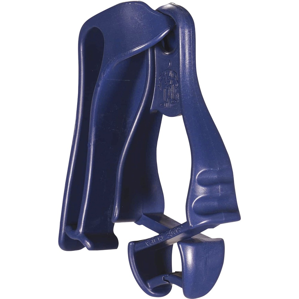 EGO19142 - 3405MD Glove Clip Holders keep small items within reach and prevent dropped objects at heights. They hold face masks, gloves, mittens, keys, personal protective equipment (PPE), towels and more. Slotted clip mounts to your belt or pocket to keep items close to your body. Metal-detectable material and deep blue color alert quality control and metal detectors to prevent holders from becoming harmful, foreign objects in industries such as food processing. Grabber is covered in metallic powder. Breakaway design pulls apart and can be reattached.