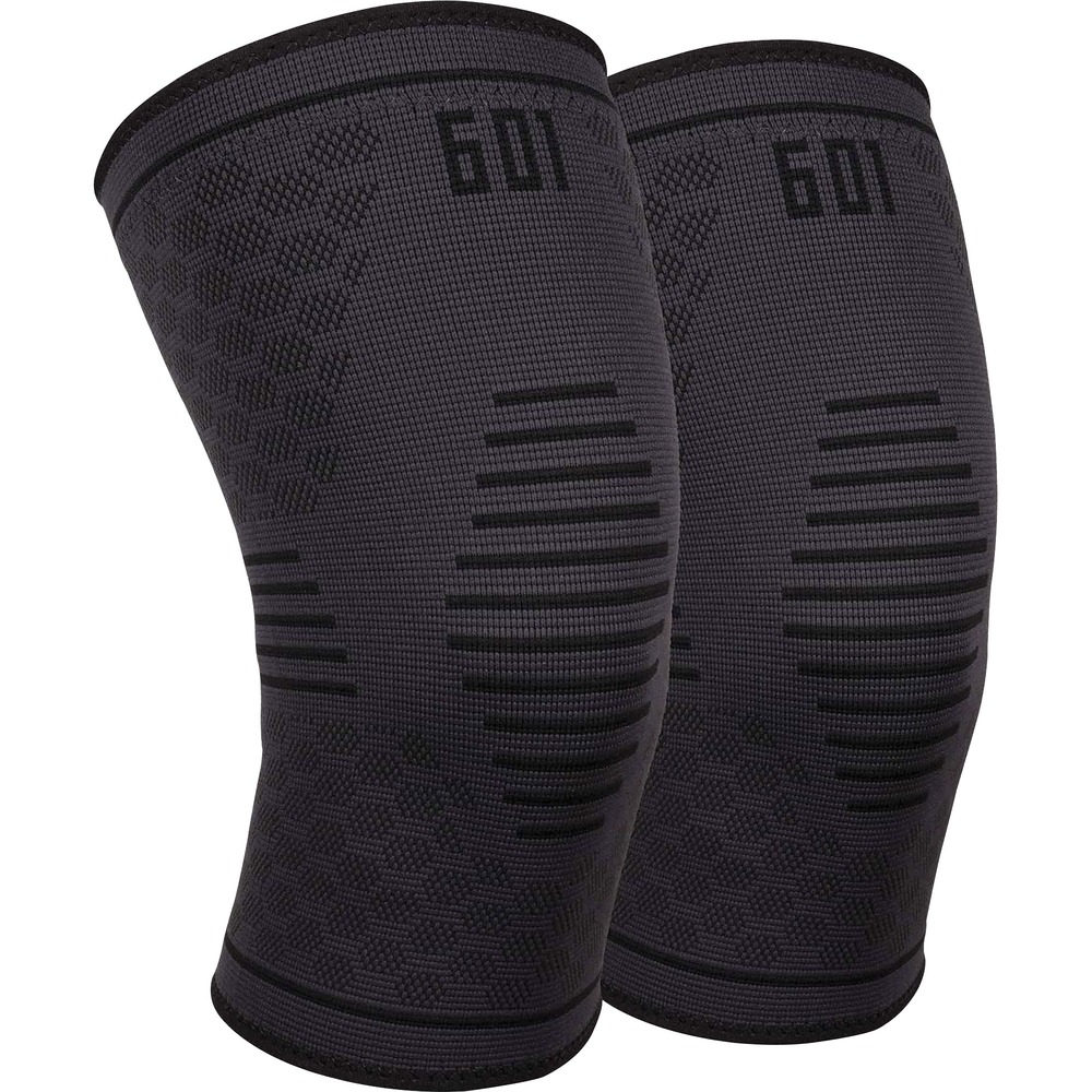 EGO16552 - Wear the 601 Knee Compression Sleeves on and off the jobsite for comfortable knee and joint support. Brace reduces joint pain and swelling by increasing blood flow to the knee and enhancing joint flexibility. Breathable, supportive knit doesn't hinder your range of motion. Wear them under or over your clothes with their low-profile material. Easily slide compression sleeves over your knees for a snug fit. Silicone grip on thighs keeps the sleeves in place to avoid constant readjustment. Knee support is created for workers, athletes or anyone needing additional support for injuries. Machine-wash sleeves to wear the next day.