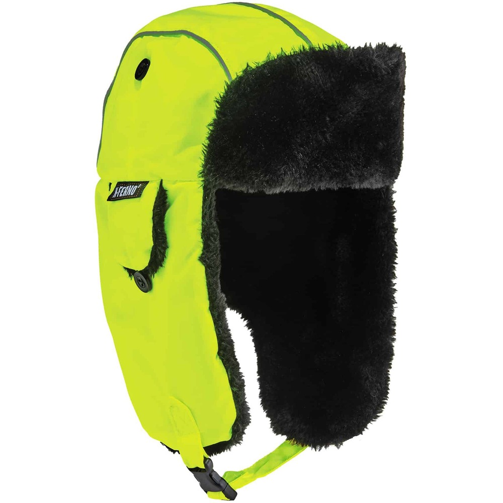EGO16853 - Made with a durable outer shell, this 6802 Classic Trapper Hat protects your head and ears from wind and water. The 3M Thinsulate interior (60 g) is a thermal, additional layer that provides warmth in cold, harsh environments. Water-resistant crown avoids absorbing moisture into the lining so hat will remain dry. Side flaps protect ears from the cold when buttoned and enhance hearing when they aren't snapped. Chin strap with adjustable buckle creates a formfitting, customized look that meets your comfort preference. Reflective accents enhance visibility in low-light conditions to keep you safe in dangerous situations. Machine-wash hat to wear the next day.