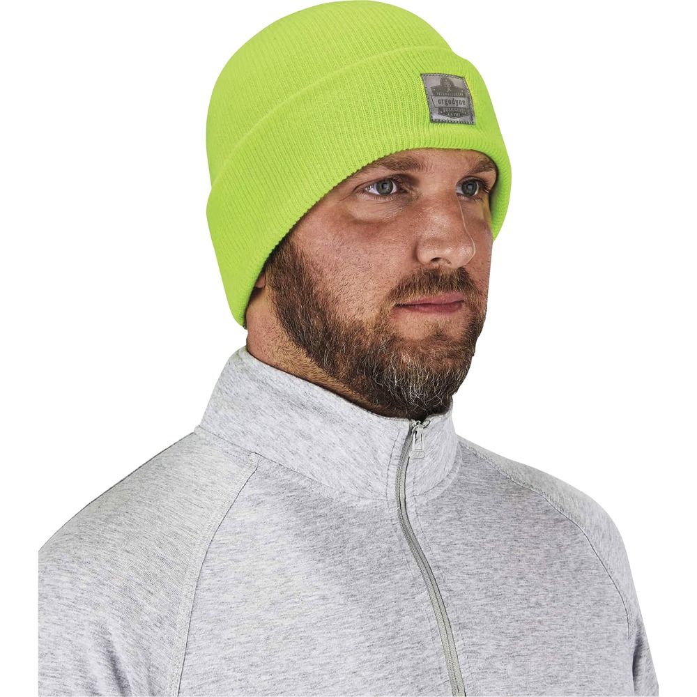 EGO16806 - Made with stretchable, 100 percent acrylic, rib-knit fabric, this 6806 Cuffed Rib-Knit Beanie is a perfect, cold-weather outfit accessory. Fabric creates a snug fit that keeps cold out. The 3" folding cuff adds an extra layer of warmth for your ears and forehead. Beanie is designed to fit under headgear for added warmth while working. Stretchy material provides room for most head sizes. Reflective label provides extra visibility in low-light conditions. Hat is ideal for winter work, such as transportation or even outdoor activities like hunting. Wear this beanie during all seasons because it provides comfort in any weather condition. Just throw in your back pocket for on-the-go use and stay comfortable while in the elements.