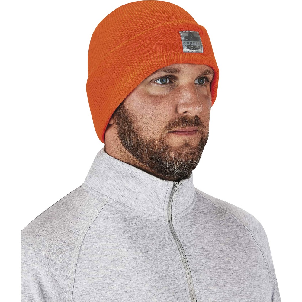 EGO16807 - Made with stretchable, 100 percent acrylic, rib-knit fabric, this 6806 Cuffed Rib-Knit Beanie is a perfect, cold-weather outfit accessory. Fabric creates a snug fit that keeps cold out. The 3" folding cuff adds an extra layer of warmth for your ears and forehead. Beanie is designed to fit under headgear for added warmth while working. Stretchy material provides room for most head sizes. Reflective label provides extra visibility in low-light conditions. Hat is ideal for winter work, such as transportation or even outdoor activities like hunting. Wear this beanie during all seasons because it provides comfort in any weather condition. Just throw in your back pocket for on-the-go use and stay comfortable while in the elements.
