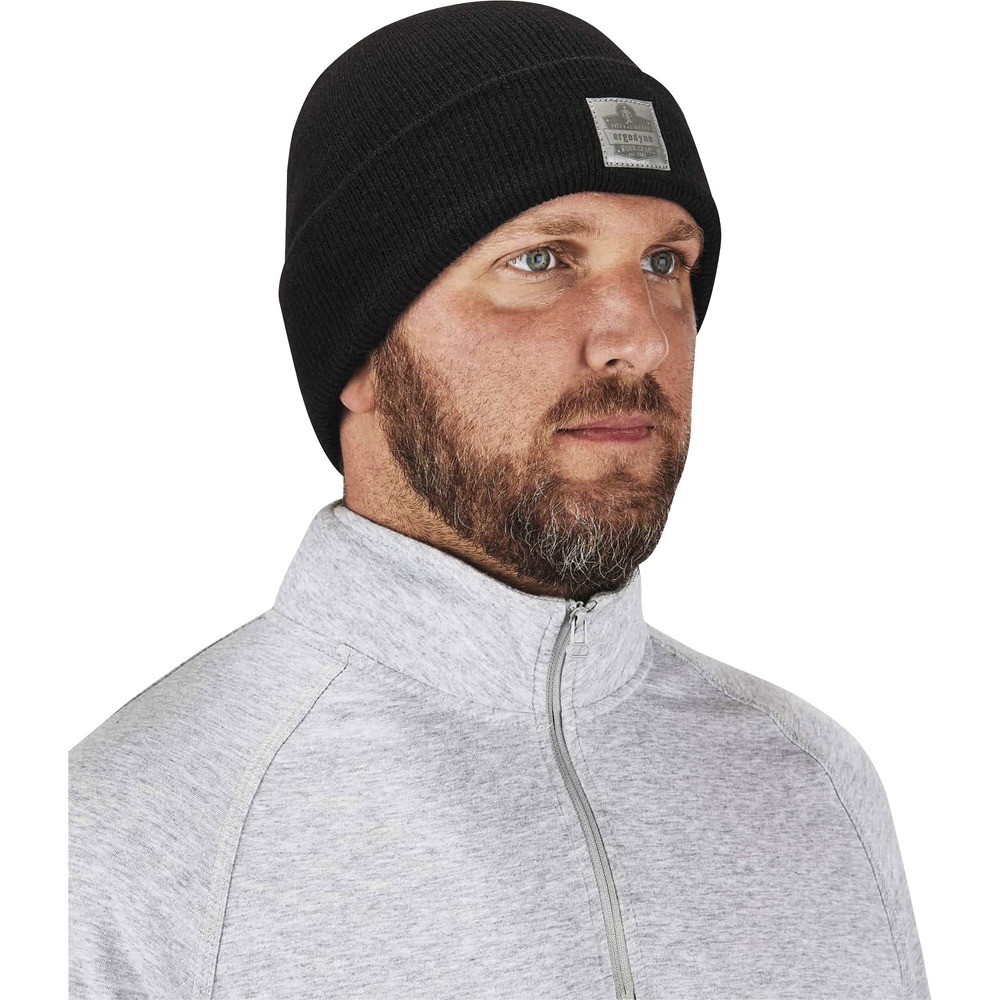 EGO16808 - Made with stretchable, 100 percent acrylic, rib-knit fabric, this 6806 Cuffed Rib-Knit Beanie is a perfect, cold-weather outfit accessory. Fabric creates a snug fit that keeps cold out. The 3" folding cuff adds an extra layer of warmth for your ears and forehead. Beanie is designed to fit under headgear for added warmth while working. Stretchy material provides room for most head sizes. Reflective label provides extra visibility in low-light conditions. Hat is ideal for winter work, such as transportation or even outdoor activities like hunting. Wear this beanie during all seasons because it provides comfort in any weather condition. Just throw in your back pocket for on-the-go use and stay comfortable while in the elements.
