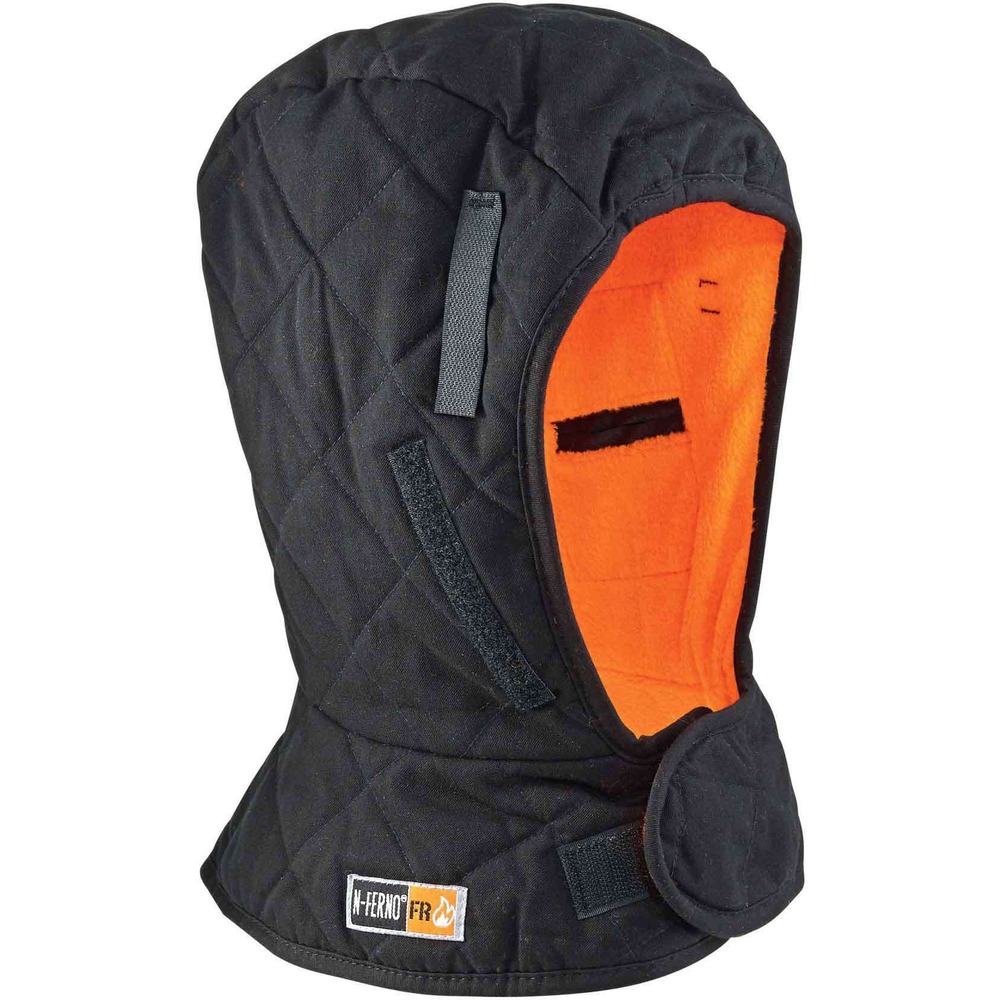EGO16892 - To protect your head and neck from the elements, the 6892 FR 3-Layer Hard Hat Liner has three layers of insulation and flame-resistant protection: twill shell, foam mid-layer and modacrylic/cotton lining. Shoulder-length shell and lining are made with 60 percent modacrylic and 40 percent cotton twill for ultimate protection from cold-related and fire-related injuries. Mid-layer lining fits comfortably under hard hats without bulking. Foam insulation provides an additional layer of thermal protection. Hook-and-loop closure creates a customizable fit. Attach four exterior, hook-and-loop closures to the interior of a hard hat for extra security and warmth. Elastic strip on forehead keeps the liner snug against the face to trap body heat in. Small pockets by ears hold regular-size hand warmers (not included). For extra face coverage, attach N-Ferno 6870, 6872 or 6874 mouth covers (not included). Liner is perfect for workers in construction, drilling/mining and more.