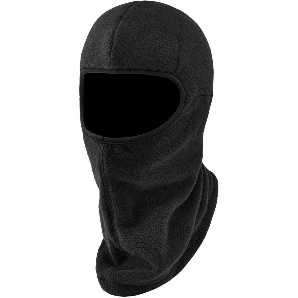 EGO16894 - 6893Z Zippered Balaclava provides full-face protection in cold environments. Thermal, polyester fleece traps heat in for maximum warmth. Lightweight material comfortably fits under hard hat without bulking. Easily tuck the edges of the face mask under other clothing for a tight fit and increased warmth. Wear balaclava alone as a face mask or open the top zippered compartment to add the Skullerz 8945 Universal Bump Cap Insert (not included) to avoid minor head injuries while working in cramped spaces. Reflective accent enhances visibility in low-light conditions. Face mask is great for workers in construction, mining, warehousing and more. Wear it during recreational activities, such as skiing, snowboarding and climbing.