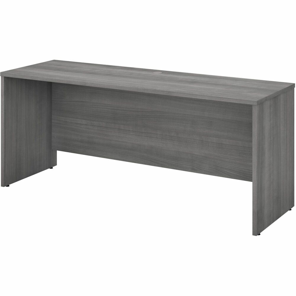 BSHSCD372PG - Studio C 72W Credenza Desk gives you just the right amount of work space with a sturdy design and refreshing finish you'll love. Durable, thermally fused laminate construction stands up to your 40-plus hour work week, resisting scratches, stains and dents to look great for years. Clean lines and an extended modesty panel create a classic desk design, but the contemporary, Platinum Gray finish fits the style needs of the modern office. Spread out on the 72" wide desk surface with your computer, notebook and more for a productive day, or add coordinating items from Studio C to create a larger configuration for all the multi-tasking space you need. Combine with matching Studio C products to form a U-shaped configuration or desk and credenza set. Desk accepts mobile file cabinets, pencil drawer or keyboard tray (all sold separately) to complete your office.