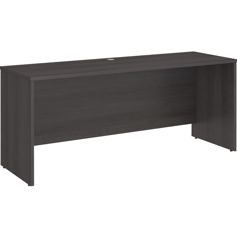 BSHSCD372SG - Studio C 72W Credenza Desk gives you just the right amount of work space with a sturdy design and refreshing finish you'll love. Durable, thermally fused laminate construction stands up to your 40-plus hour work week, resisting scratches, stains and dents to look great for years. Clean lines and an extended modesty panel create a classic desk design, but the contemporary, Storm Gray finish fits the style needs of the modern office. Spread out on the 72" wide desk surface with your computer, notebook and more for a productive day, or add coordinating items from Studio C to create a larger configuration for all the multi-tasking space you need. Combine with matching Studio C products to form a U-shaped configuration or desk and credenza set. Desk accepts mobile file cabinets, pencil drawer or keyboard tray (all sold separately) to complete your office.