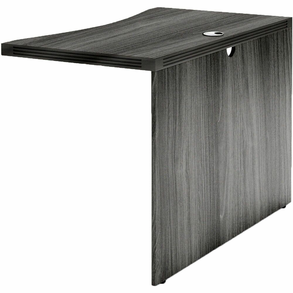 SAFACB4224LGS - 42" curved bridge is part of the Aberdeen Series that brings genuine business practicality to every environment. Each quality piece balances the look of the wood with the performance of laminate. Bridge with full-height modesty panel offers universal mounting abilities so you can attach it to the right or left side of an Aberdeen single-pedestal desk (not included). Laminate surfaces are abrasion-resistant and stain-resistant for durability. Elegant enough for the executive suite and flexible enough for team environment, Aberdeen can furnish an entire space with beauty and ease.